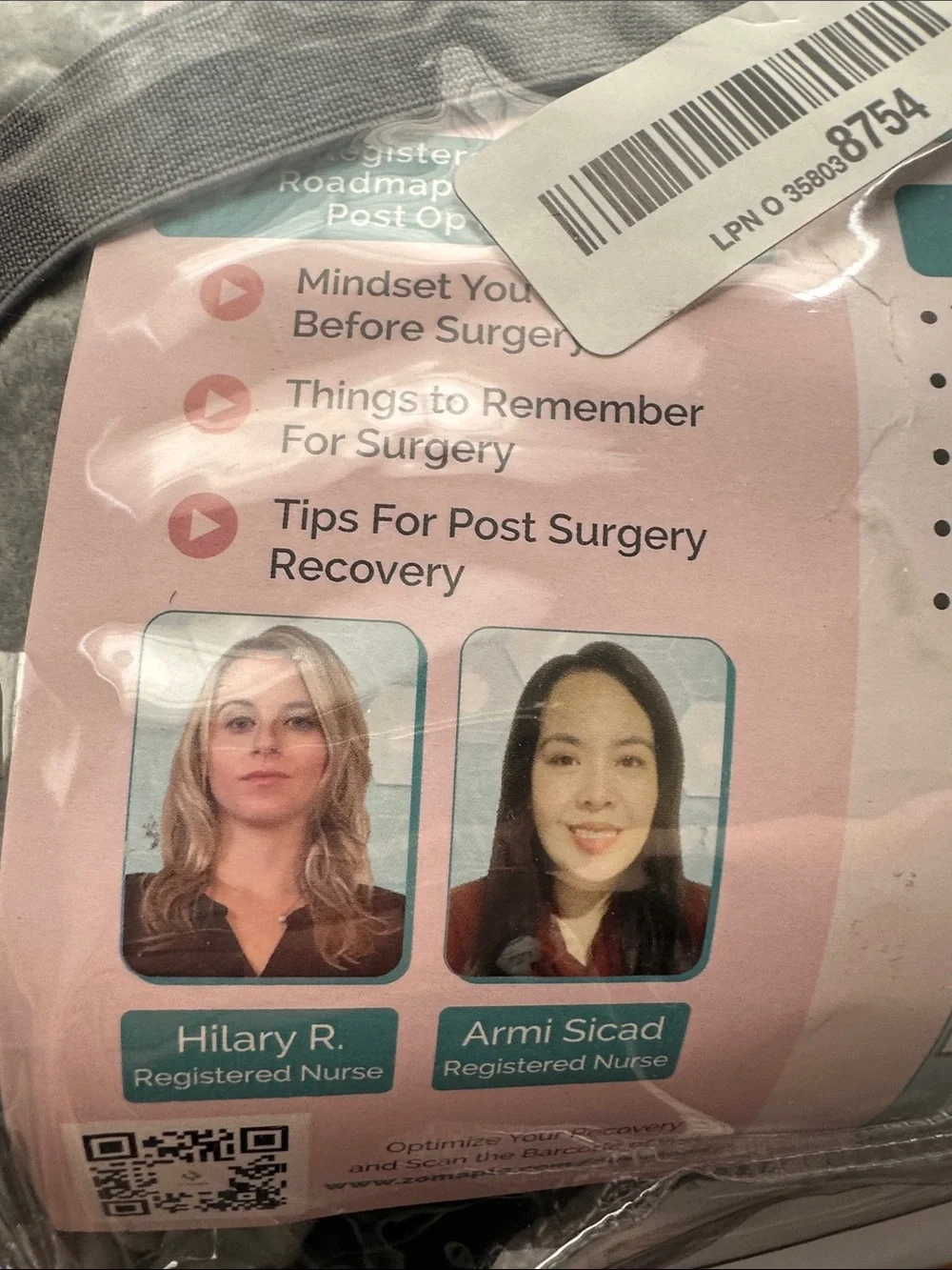 Post-Surgery Recovery Pillow and Healing Planner Set